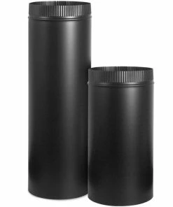 Buy 🥰 Imperial Mfg Black Stove Pipe 8 inch X 24 inch 24 Gauge - Fireplace Accessories 😉