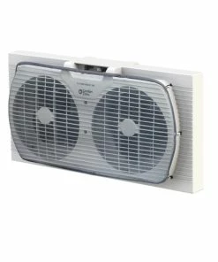 Coupon 💯 Comfort Zone 9" Portable Twin Window Fan - CZ319WT - Fans 🌟