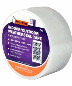 Cheap 🧨 Frost King 100' Clear Plastic Weatherseal Tape - T96H - Weather Stripping 👏