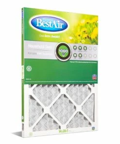 Cheap ❤️ Bestair 14 x 20 x 1 Merv 8 Pleated Furnace Filter - B1-1420-8-12 - Furnace Filters & Maintenance ⌛
