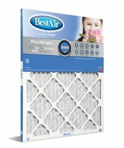 Deals ⭐ Bestair 20 x 25 x 1 Merv 13 Pleated Furnace Filter - B1-2025-13-6 - Furnace Filters & Maintenance 😉