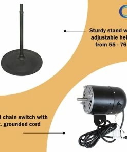 Budget 💯 Various Brands Comfort Zone High-Velocity Pedestal Shop Fan, 30" - FS-750-4 - Fans 🛒 -Heating Shop 3553a1071276afeec1235fe2dd5efc282d167b27 26220001 4