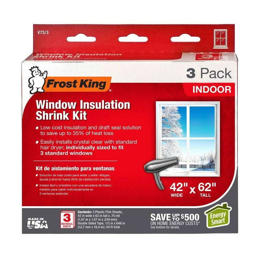 Cheap β¨ Frost King Window Insulation Shrink Kit, 3 Pack - V73/3H - Weather Stripping π 3 Cheap β¨ Frost King Window Insulation Shrink Kit, 3 Pack - V73/3H - Weather Stripping π