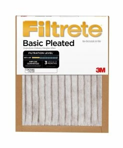 New ❤️ Filtrete Basic Pleated Air Filter 20x25x1 (FBA03CI-6) - Furnace Filters & Maintenance 🔥