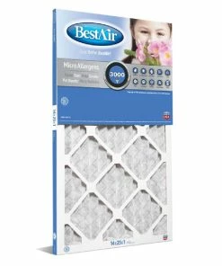 Deals 🔔 Bestair 14 x 25 x 1 Merv 13 Pleated Furnace Filter - B1-1425-13-6 - Furnace Filters & Maintenance 😍