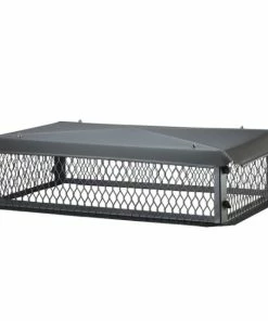 Budget 💯 HY-C HY - C BigTop 17 Inch x 64 Inch Black Galvanized Multi - Flue Chimney Cap - 8 Inch Height - Fireplace Accessories 🌟