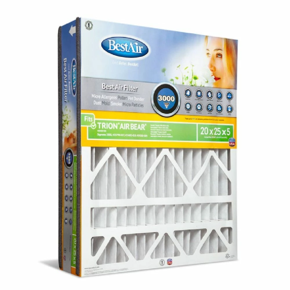Best deal ๐ฅ Bestair 20 x 25 x 5 Merv 13 Pleated Furnace Filter - AB2025-13R - Furnace Filters & Maintenance โ 3 Best deal ๐ฅ Bestair 20 x 25 x 5 Merv 13 Pleated Furnace Filter - AB2025-13R - Furnace Filters & Maintenance โ