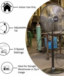Budget 💯 Various Brands Comfort Zone High-Velocity Pedestal Shop Fan, 30" - FS-750-4 - Fans 🛒 -Heating Shop 55f22a2bb804e6ca25c437b581c7d5f8750ece65 26220001 3