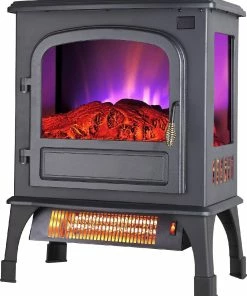 New 🌟 Trustech Electric Stove Fireplace Heater FP203R-T3-Q - Electric Heaters 😍