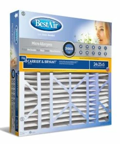 Discount ⌛ Bestair 24 x 25 x 5 Merv 13 Carrier & Bryant Air Furnace Filter - CB2425-13R - Furnace Filters & Maintenance 👏