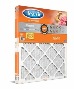 Best Pirce 🥰 BestAir 20 x 25 x 1 Merv 10 Pleated Furnace Filter Value, 3 Pack - B1-2025-10-3P4 - Furnace Filters & Maintenance 🎁