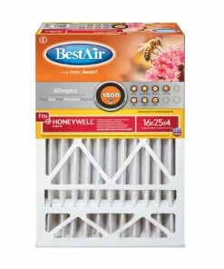 Wholesale 😉 Bestair 16 x 25 x 4 Merv 10 Pleated Furnace Filter - HW1625-10R - Furnace Filters & Maintenance 🧨