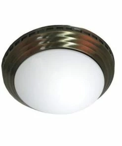 New ✨ Ventamatic NuVent 100 CFM Brass Deco Dome Light with Fan NXMD1001ABUPS - Ceiling Fans 💯