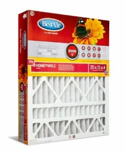 Cheap 😀 Bestair 20 x 25 x 4 Merv 11 Honeywell Air Filter - HW2025-11R - Furnace Filters & Maintenance 👏