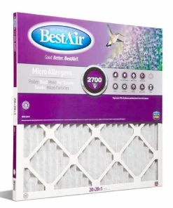 Hot Sale 👍 Bestair 20 x 20 x 1 Merv 12 Pleated Furnace Filter - B1-2020-12-6 - Furnace Filters & Maintenance 🛒