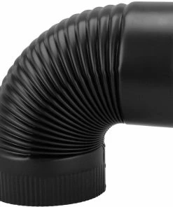 Best deal 🛒 Imperial Mfg 8" Corrugated Black Stove Pipe Elbow BM0025 - Fireplace Accessories 👍