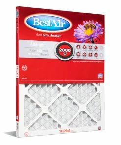 Coupon 🎁 Bestair 14 x 20 x 1 Merv 11 Pleated Furnace Filter - B1-1420-11-6 - Furnace Filters & Maintenance 🌟