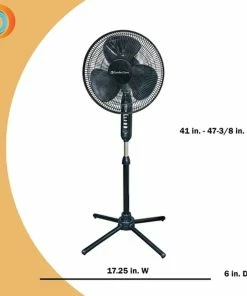 Top 10 😍 Comfort Zone Oscillating Pedestal Fan with Folding Base, 16" - CZST161BTEBK - Fans ✔️ -Heating Shop b8b20e0cac7ab9a645fdb45a4bffedd3b13960c3 85615038 4