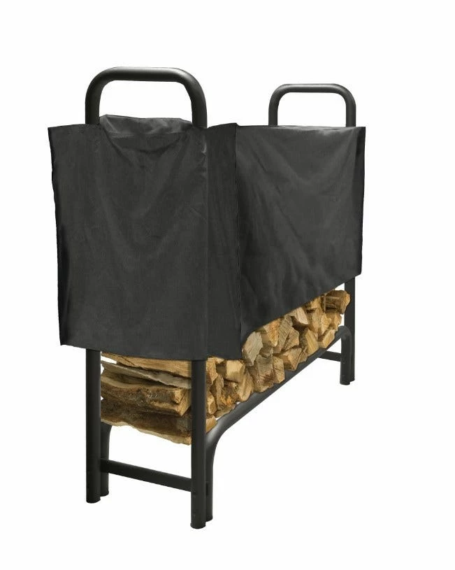 Brand new ⭐ Pleasant Hearth Steel Log Rack w/ Half Cover LS938-SC - Fireplace Accessories 😀