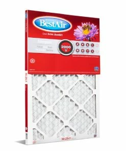 Best Pirce 🤩 Bestair 14 x 25 x 1 Merv 11 Pleated Furnace Filter - B1-1425-11-6 - Furnace Filters & Maintenance 👍