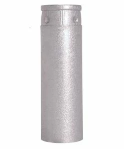 Outlet ๐ Selkirk Pellet Vent Pipe 3 Inch x 12 Inch - Galvanized - 623001 - Fireplace Accessories ๐