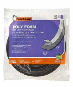 Promo 😀 Frost King Open Cell Poly Foam Weatherseal - L346 - Weather Stripping 🤩