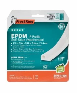 Best reviews of 🧨 Frost King EPDM P-Profile White weatherseal - V28W - Weather Stripping 👏